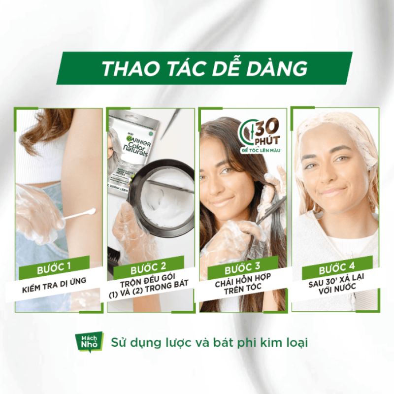 Kem Nhuộm Tóc Garnier Color Naturals Creme Riche Màu 3 - Nâu Tự Nhiên