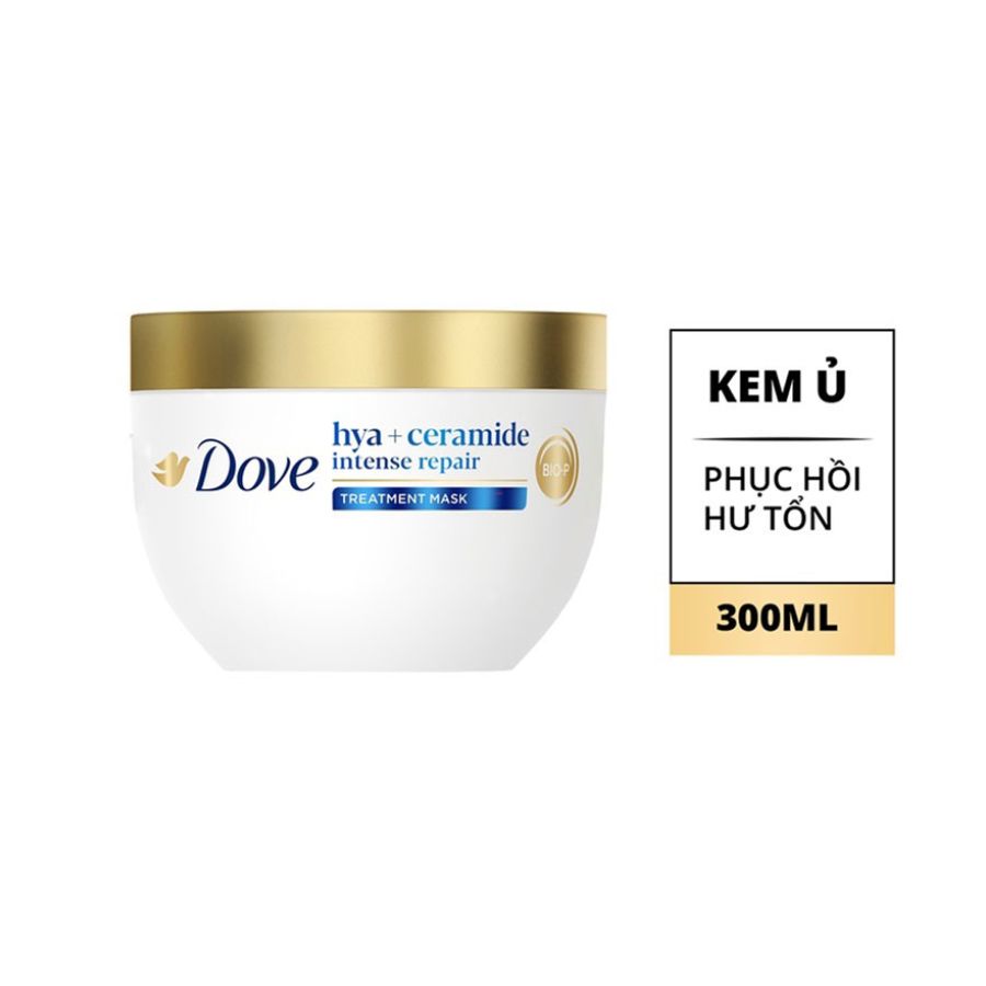 Kem Ủ Tóc Dove Hya + Ceramide Intensive Repair Phục Hồi Hư Tổn 300ml