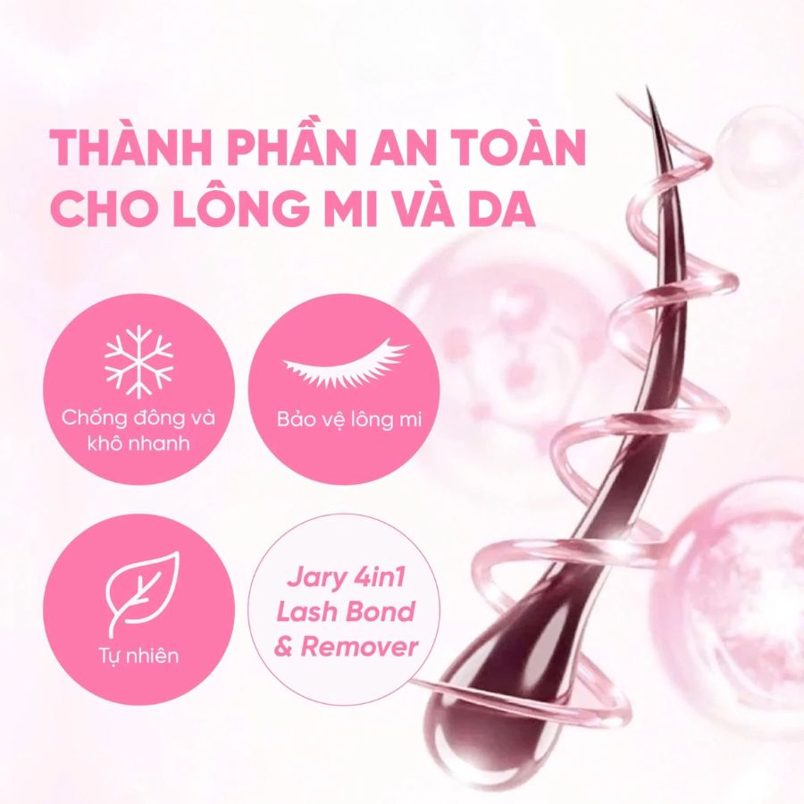 Keo Dán Mi Jary 2 Đầu 4in1 Lash Bond & Remover