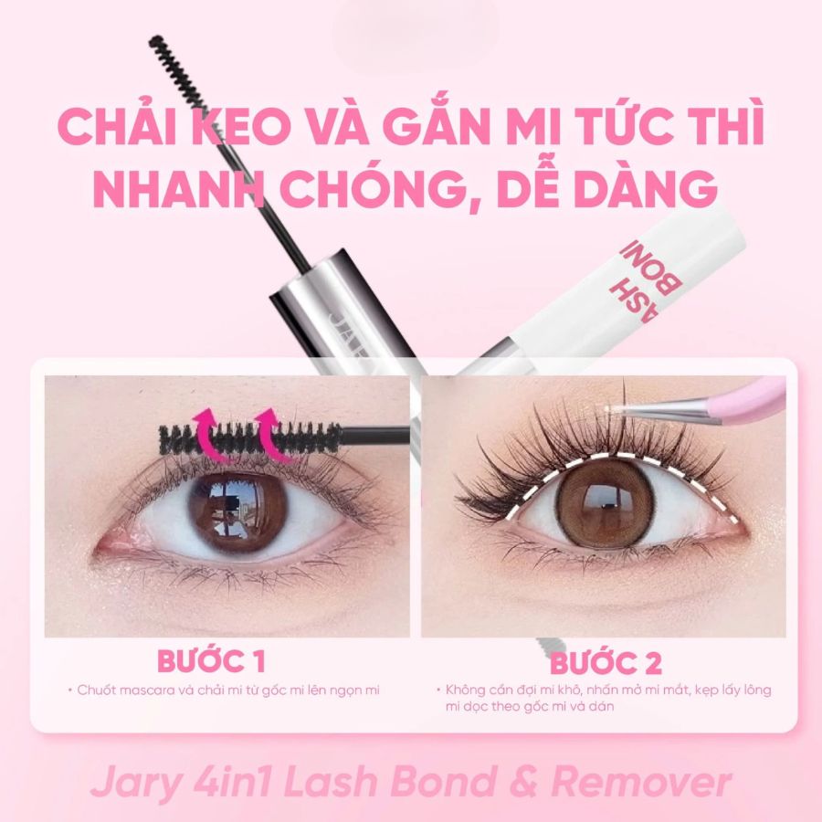 Keo Dán Mi Jary 2 Đầu 4in1 Lash Bond & Remover