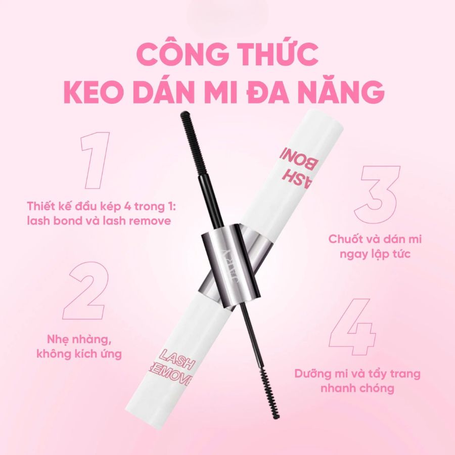 Keo Dán Mi Jary 2 Đầu 4in1 Lash Bond & Remover