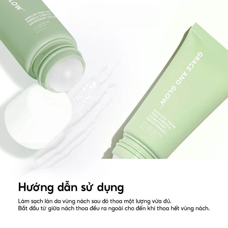 Lăn Khử Mùi Grace And Glow Englis Pear And Freesia Comfort Deodorant Serum