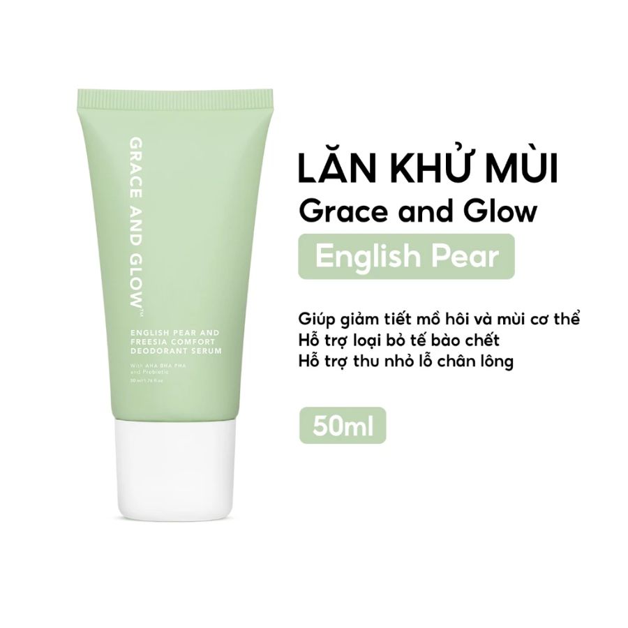 Lăn Khử Mùi Grace And Glow Englis Pear And Freesia Comfort Deodorant Serum