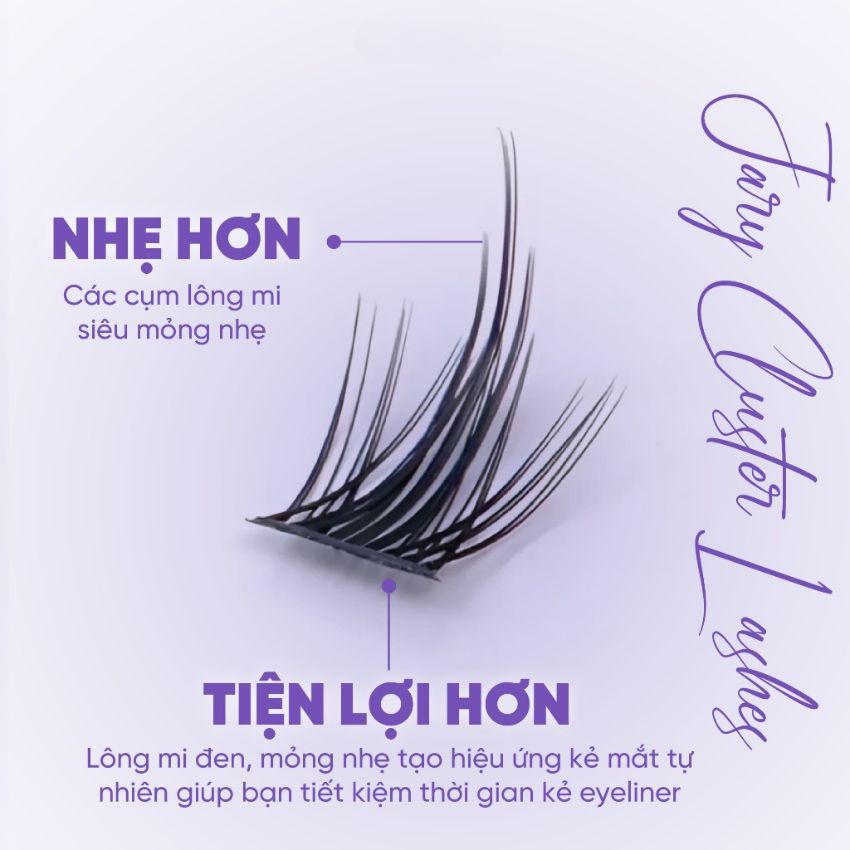 Lông Mi Giả Jary Mi Cụm Tự Nhiên - C5 Lúa Mì Đôi