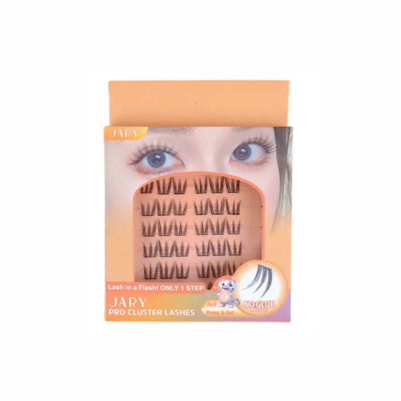 Lông Mi Giả Jary Pro Cluster Lashes Có Sẵn Keo - Fullbox P6 Vuốt Mèo