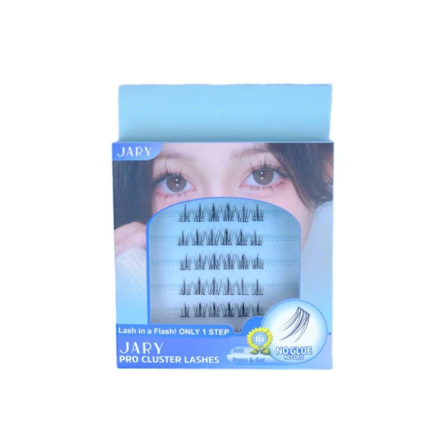 Lông Mi Giả Jary Pro Cluster Lashes Hộp Nhựa 6 Hàng Full Vỏ - P1 Hướng Dương