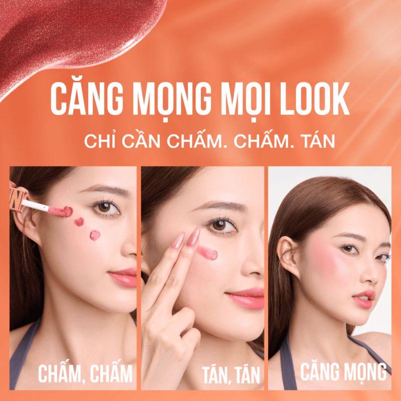 Má Hồng Dạng Kem Maybelline New York Sunkisser Blush - 03 Sol Search