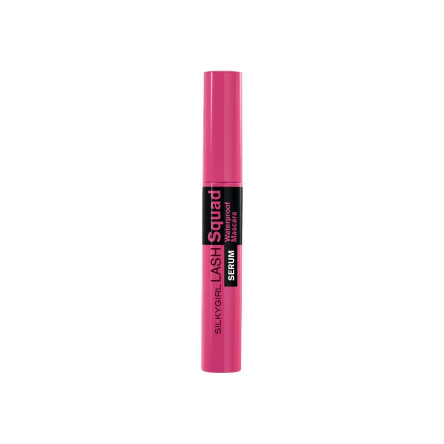 Mascara Silkygirl Lash Squad Serum Waterproof Làm Dày Dài Và Cong Mi 4ml - 01 Intense Black