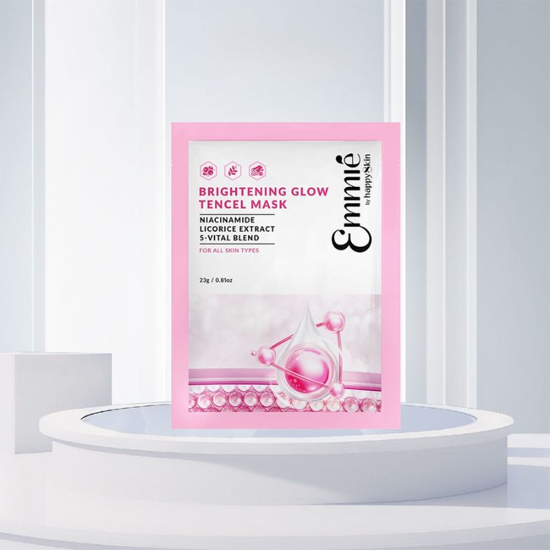 Mặt Nạ Emmié Brightening Glow Tencel Mask Dưỡng Sáng Và Tái Sinh Làn Da 23g - 10 Miếng