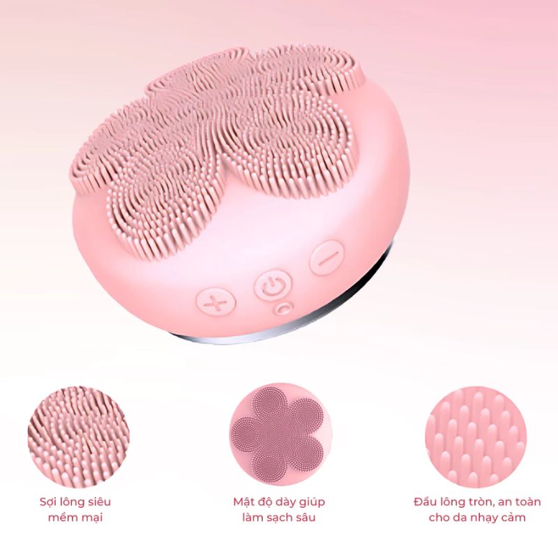 Máy Chăm Sóc Da Emmié by HappySkin Glowmaster 7 in 1 Beauty Device - Pink