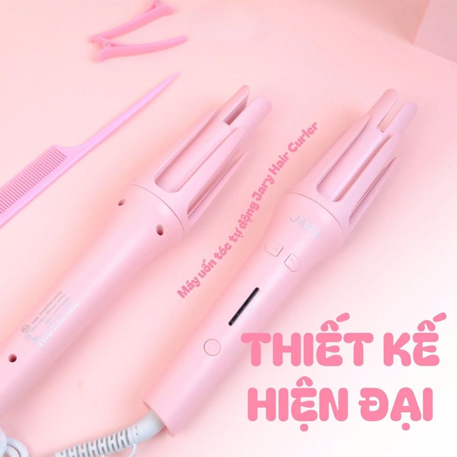 Máy Làm Tóc Jary Hair Curle Làm Xoăn Tự Động - Màu Hồng
