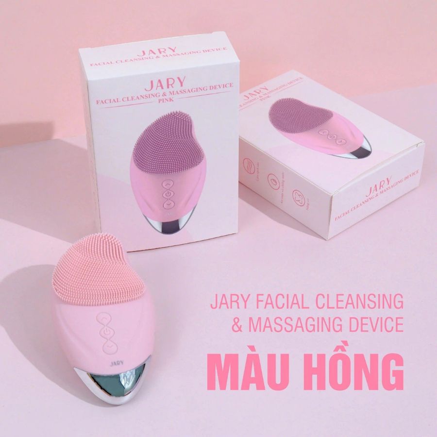 Máy Rửa Mặt Jary Massage Facial Cleansing & Massaging Device - Màu Hồng