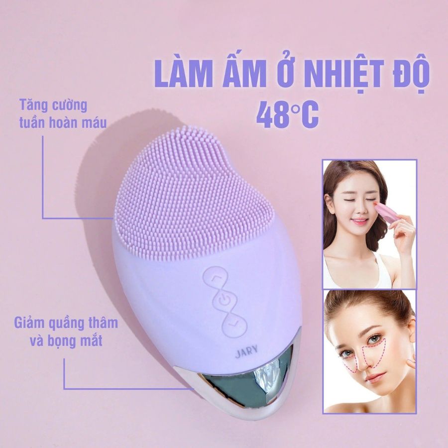 Máy Rửa Mặt Jary Massage Facial Cleansing & Massaging Device - Màu Tím