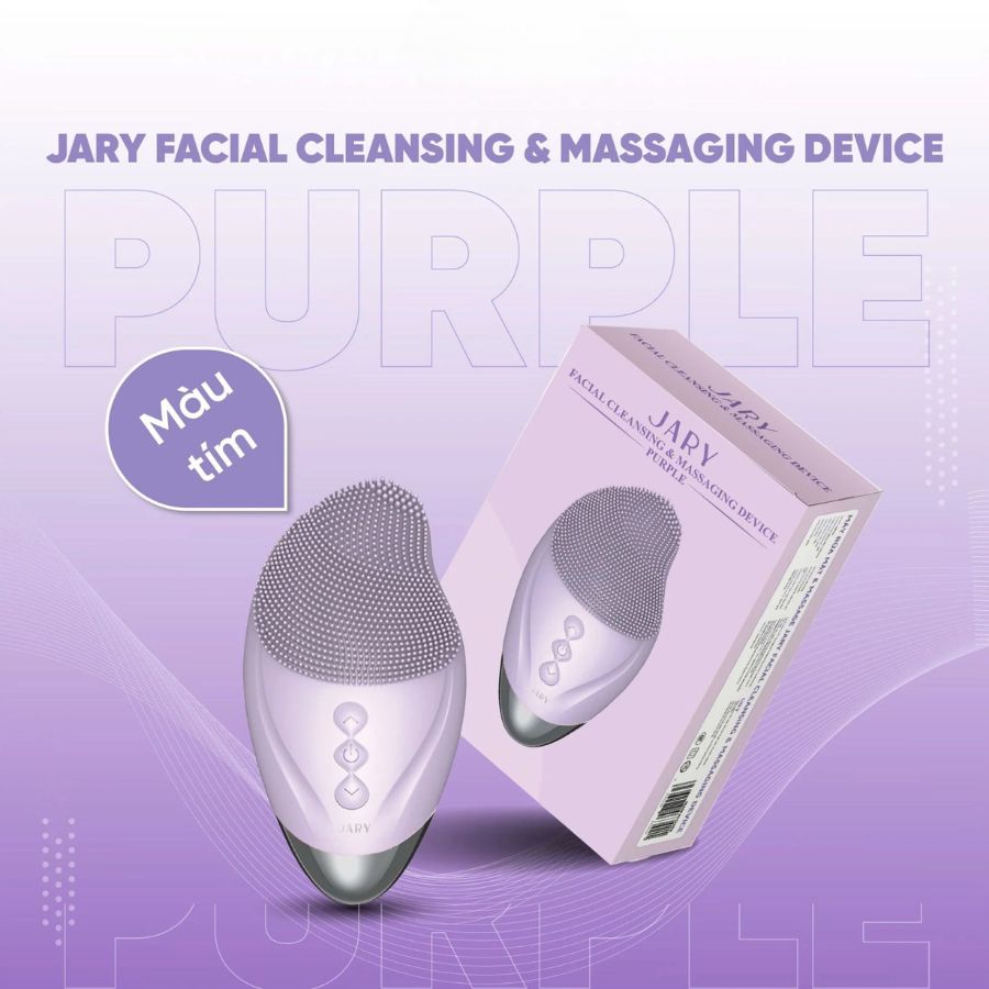 Máy Rửa Mặt Jary Massage Facial Cleansing & Massaging Device - Màu Tím