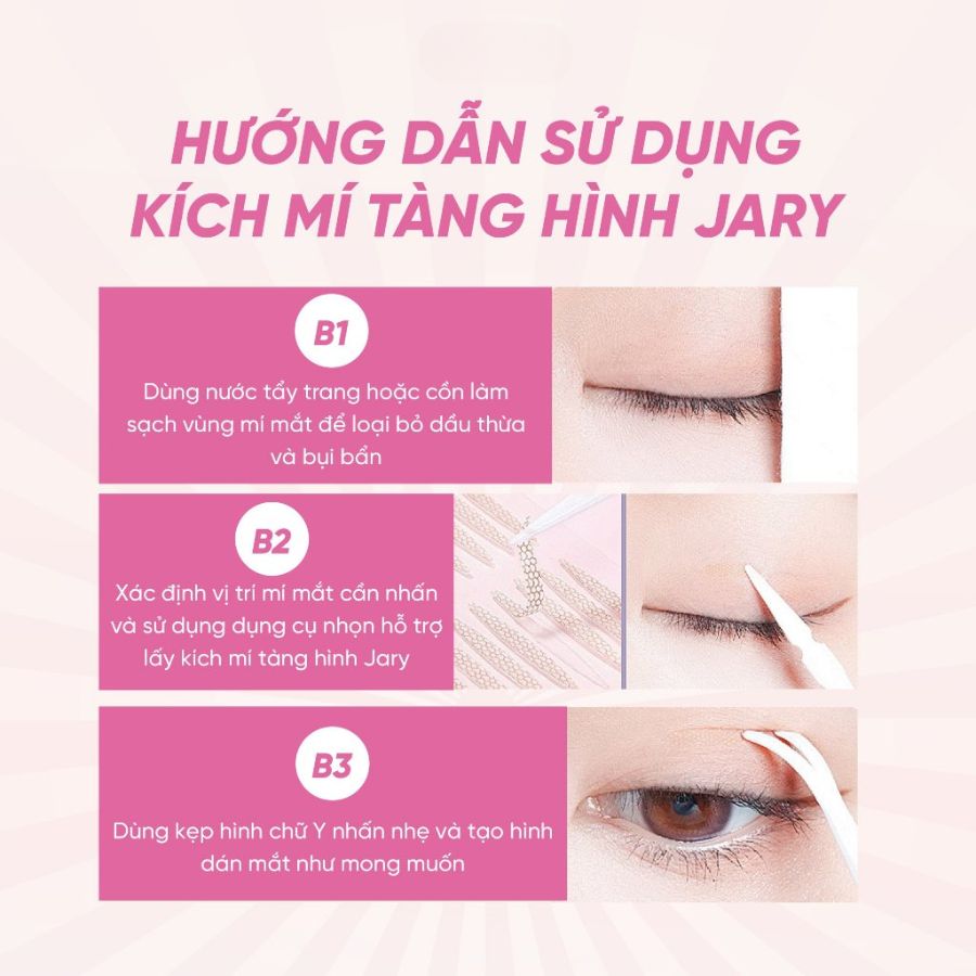 Miếng Dán Kích Mí Jary 120 Miếng - Size O