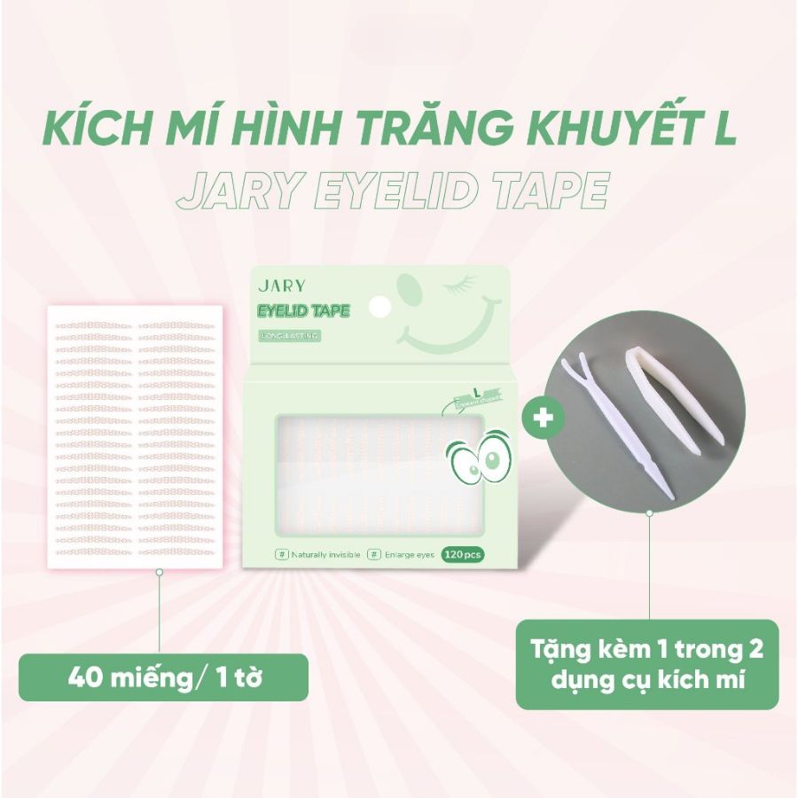 Miếng Dán Kích Mí Jary 120 Miếng - Size L