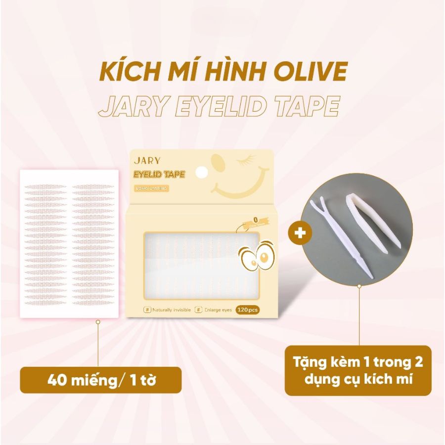 Miếng Dán Kích Mí Jary 120 Miếng - Size O