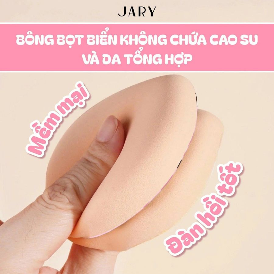 Mút Tán Nền Jary Thick Foundation Puff 01 Hình Giọt Nước