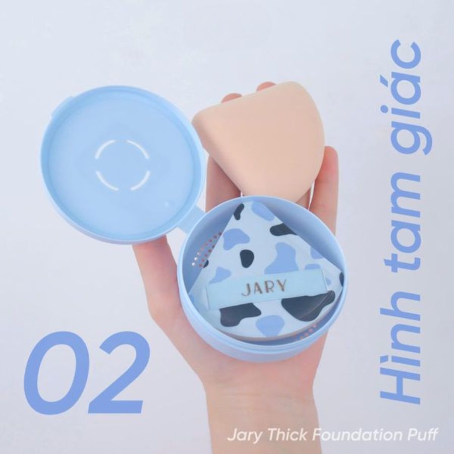 Mút Tán Nền Jary Thick Foundation Puff 02 Hình Tam Giác