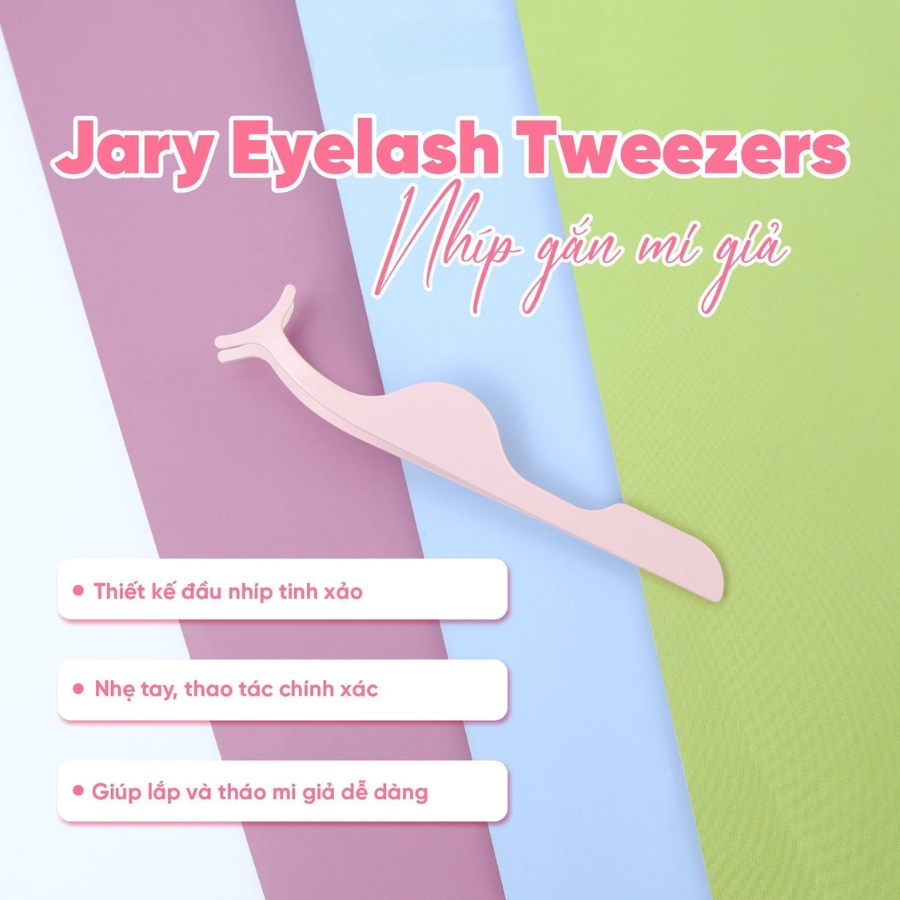 Nhíp Gắn Lông Mi Dài Bán Nguyệt Jary Eyelash Tweezers - T01