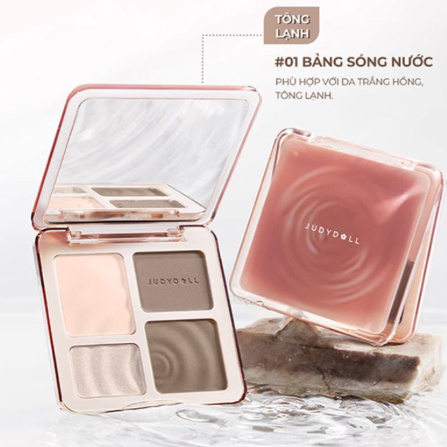 Phấn Bắt Sáng & Tạo Khối Judydoll Highlight & Contour #01