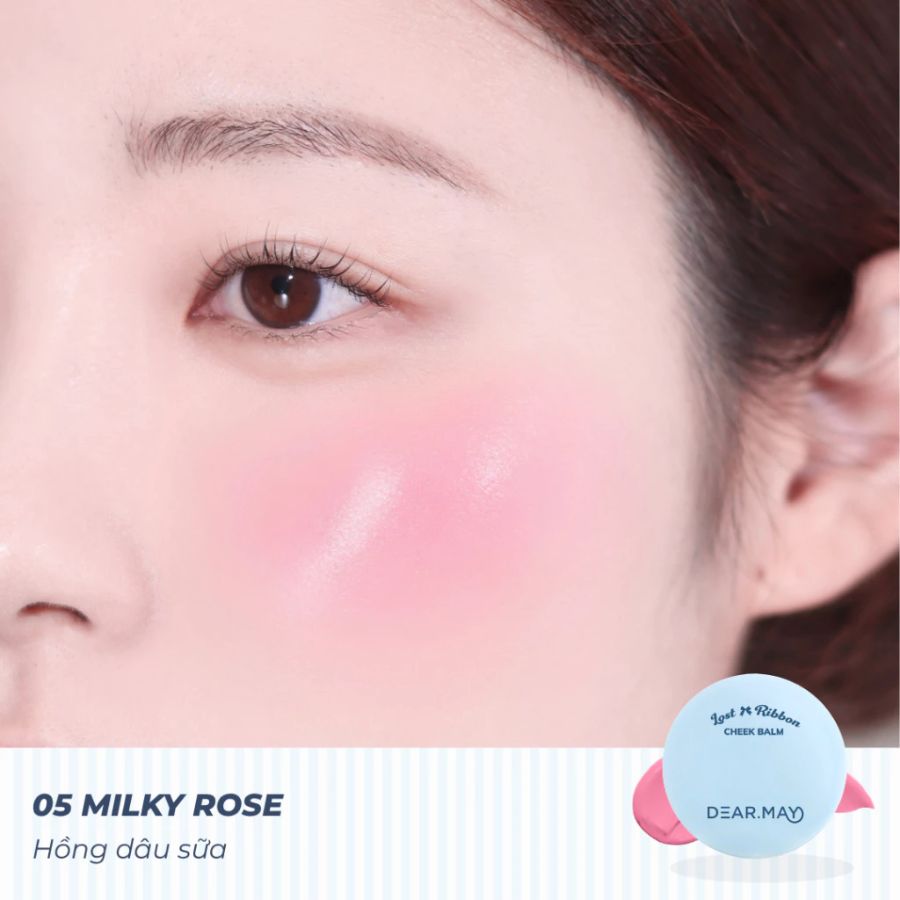 Phấn Má Dearmay Lost Ribbon Cheek Balm Dạng Kem LR05 Milky Rose