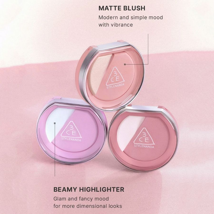 Phấn Má Hồng Bắt Sáng 3CE Blush Lighter - Coral Flush