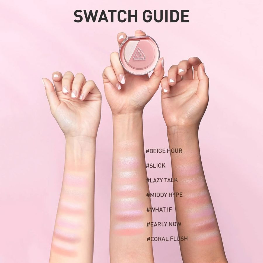 Phấn Má Hồng Bắt Sáng 3CE Blush Lighter - Coral Flush