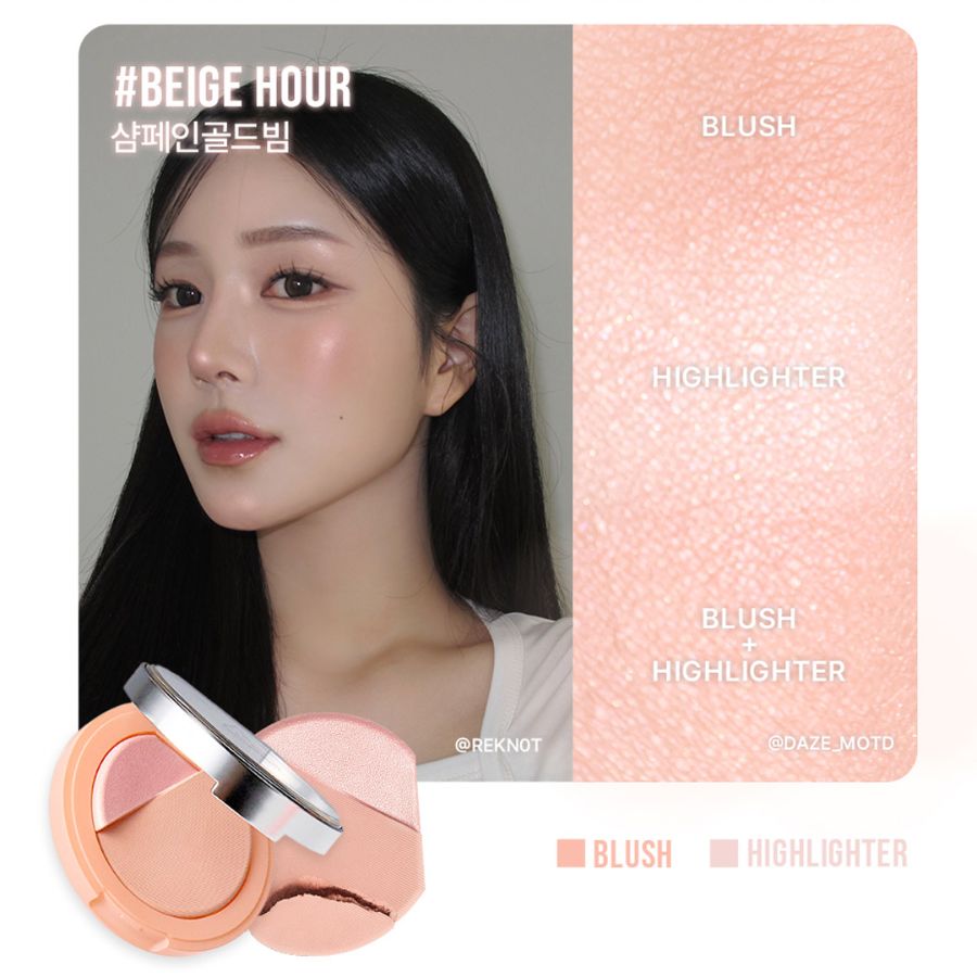 Phấn Má Hồng Bắt Sáng 3CE Blush Lighter - Beige Hour