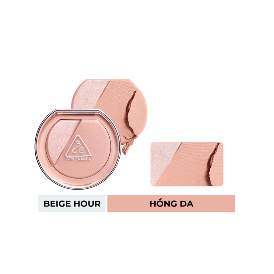 Phấn Má Hồng Bắt Sáng 3CE Blush Lighter - Beige Hour