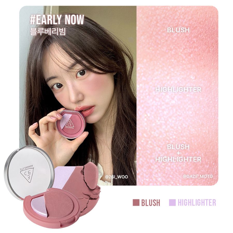 Phấn Má Hồng Bắt Sáng 3CE Blush Lighter - Early Now