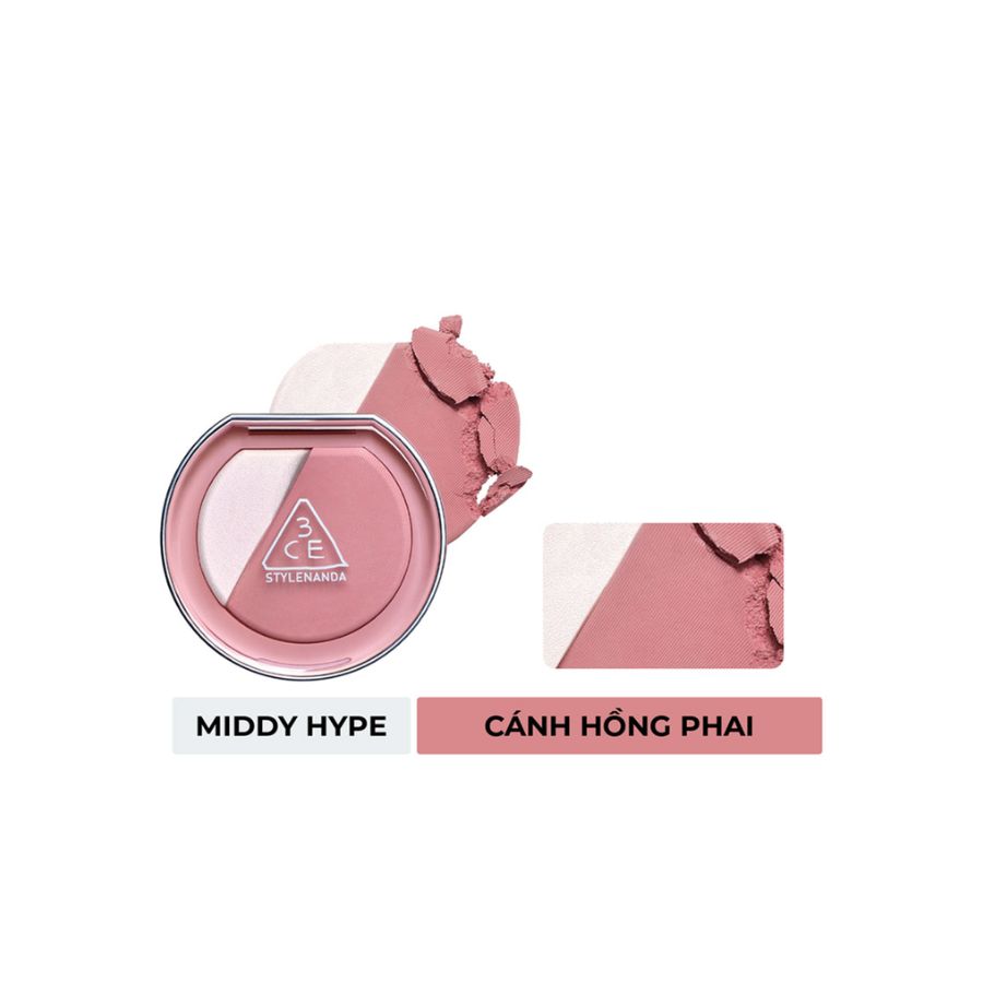 Phấn Má Hồng Bắt Sáng 3CE Blush Lighter - Middy Hybe