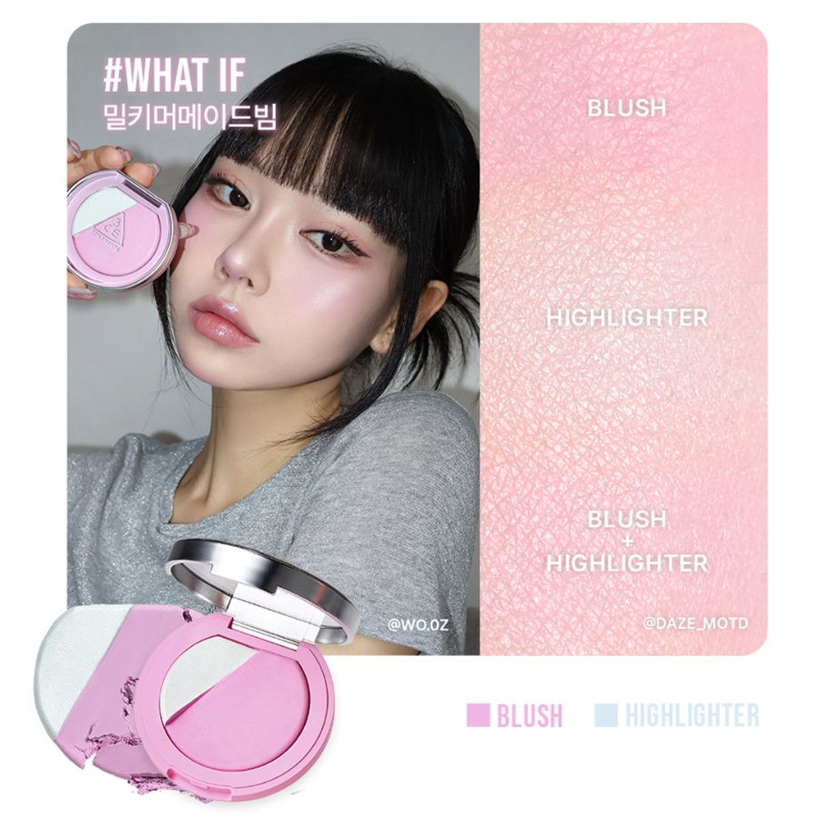 Phấn Má Hồng Bắt Sáng 3CE Blush Lighter - What IF