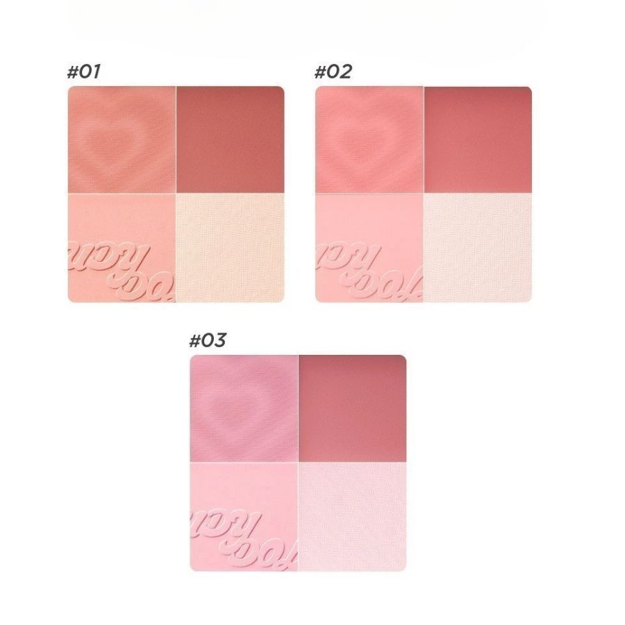 Phấn Má Hồng & Bắt Sáng Judydoll Blush & Highlight Palette 02