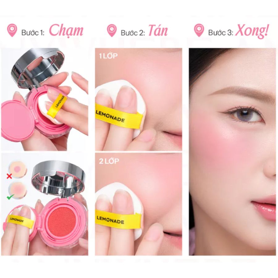 Phấn má Lemonade Mirror Mirror Blush Cushion - 11. Fetch
