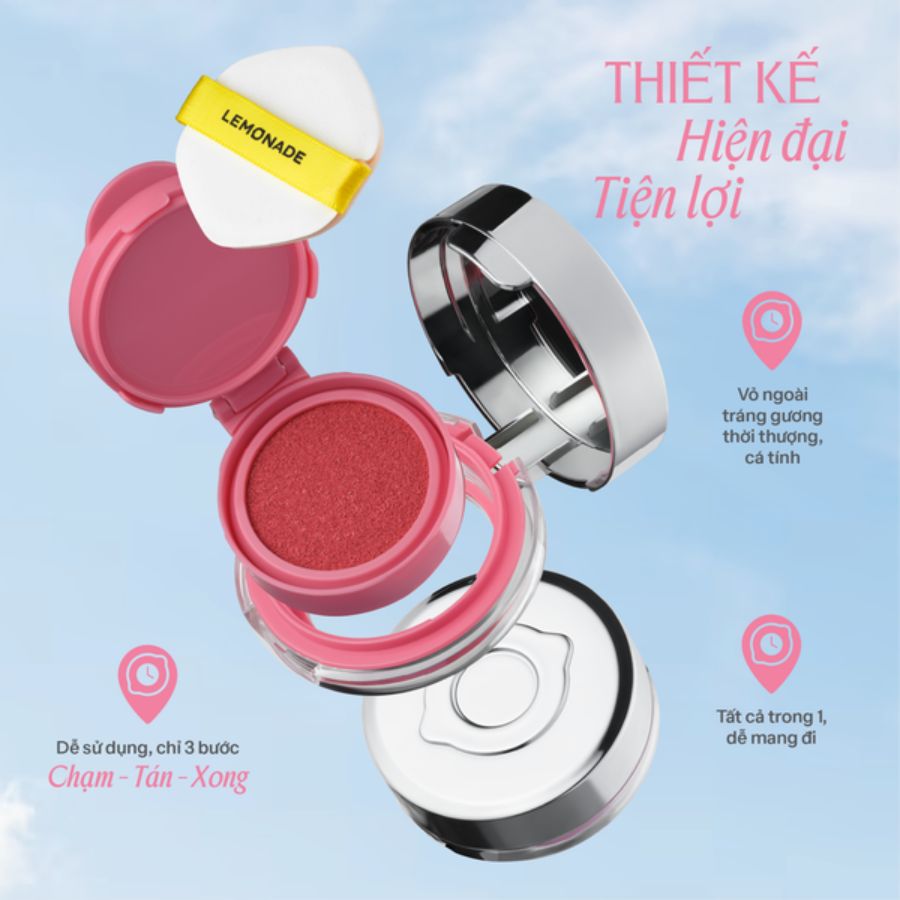 Phấn má Lemonade Mirror Mirror Blush Cushion - 02. Engaging
