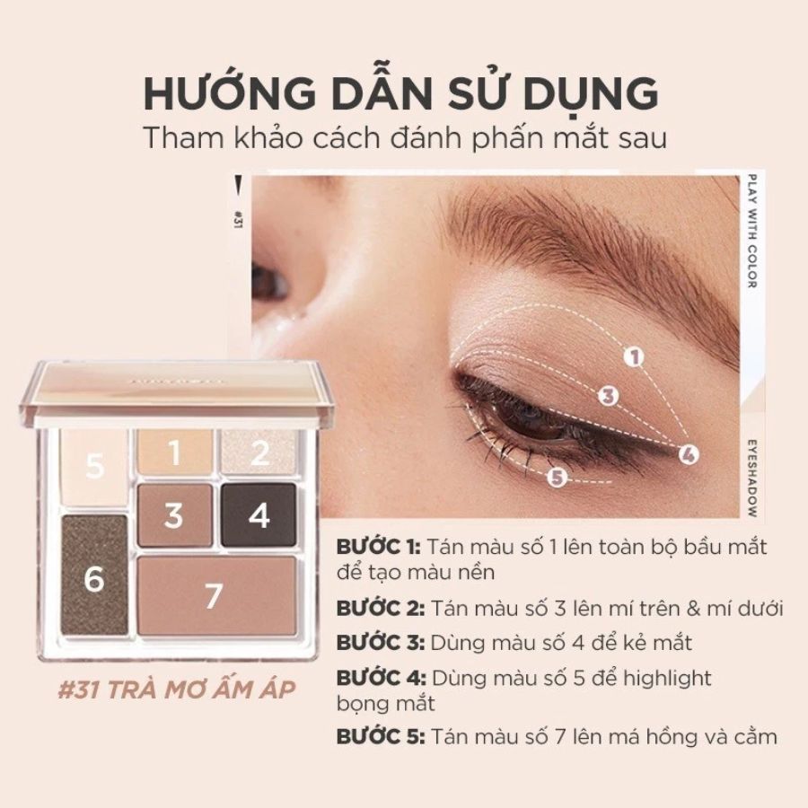 Phấn Mắt Judydoll All In One Palette For Your Full Face #18