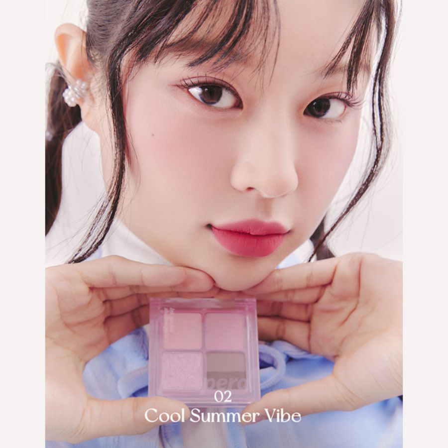 Phấn Mắt Peripera Ink 4 Ô Pocket Shadow Palette - 02 Cool Summer Vibe