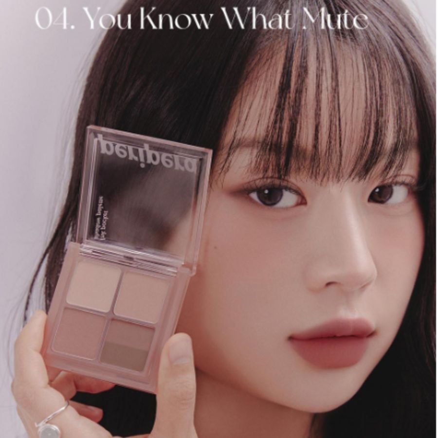 Phấn Mắt Peripera Ink 4 Ô Pocket Shadow Palette 04 You Know What Mute Is