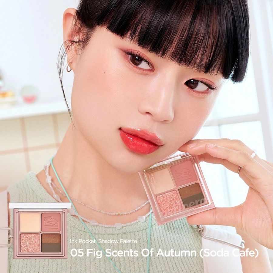 Phấn Mắt Peripera Ink 4 Ô Pocket Shadow Palette 05 Fig Scents Of Autumn