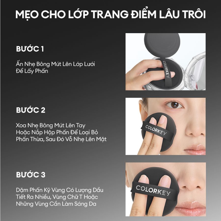 Phấn Phủ Colorkey Lasting Naturally Powder Dạng Bột C03 Màu Tím