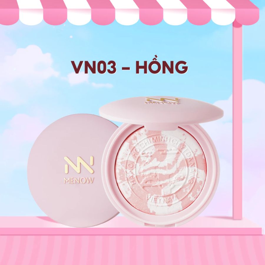 Phấn Phủ Dạng Nén Menow Clear Radiant Pressed Powder VN03 Pink