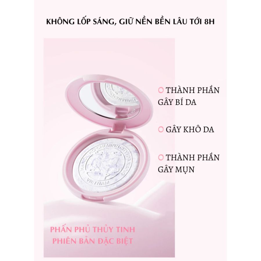 Phấn Phủ Dạng Nén Menow Clear Radiant Pressed Powder VN03 Pink