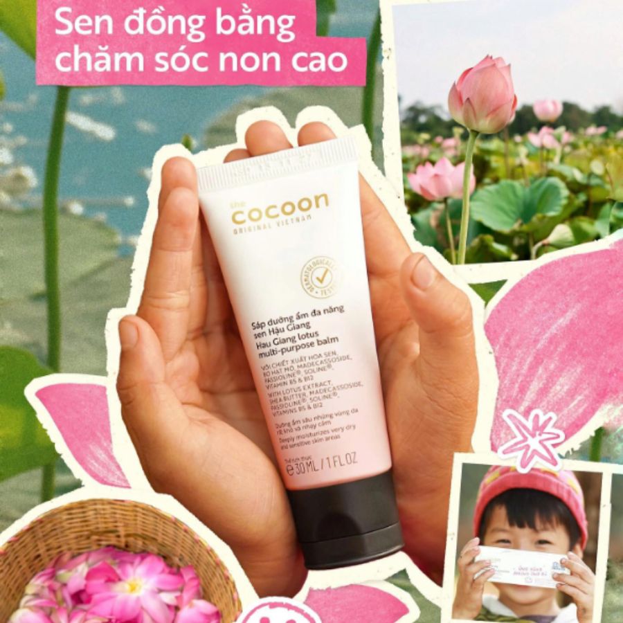 Sáp Dưỡng Cocoon Đa Năng Sen Hậu Giang 30ml