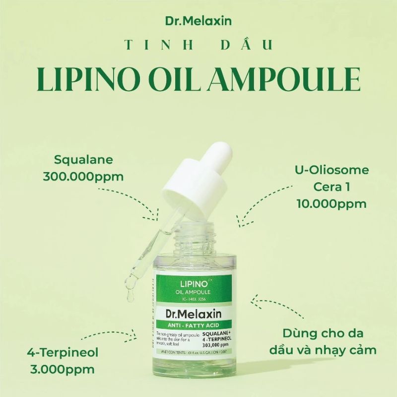 Serum Dr.Melaxin Lipino Oil Ampoule Anti-Fatty Acid 30ml