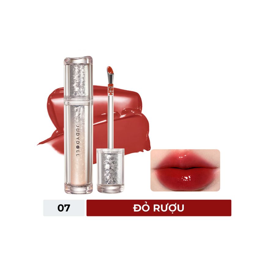 Son Bóng Judydoll Watery Lip Gloss - 07 Đỏ Rượu