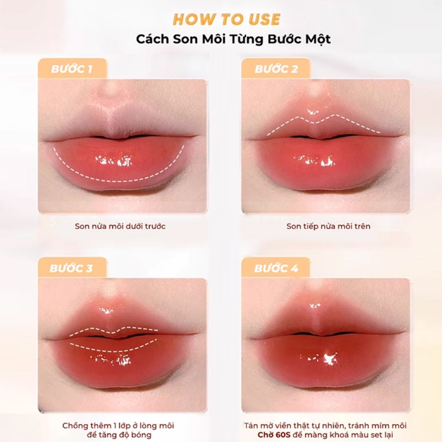 Son Bóng Judydoll Watery Lip Gloss - 05 Cam Mơ