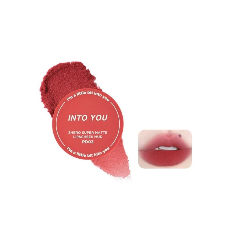 Son Bùn Into You Dạng Hũ Shero Super Matte Lip & Cheek Mud PD03