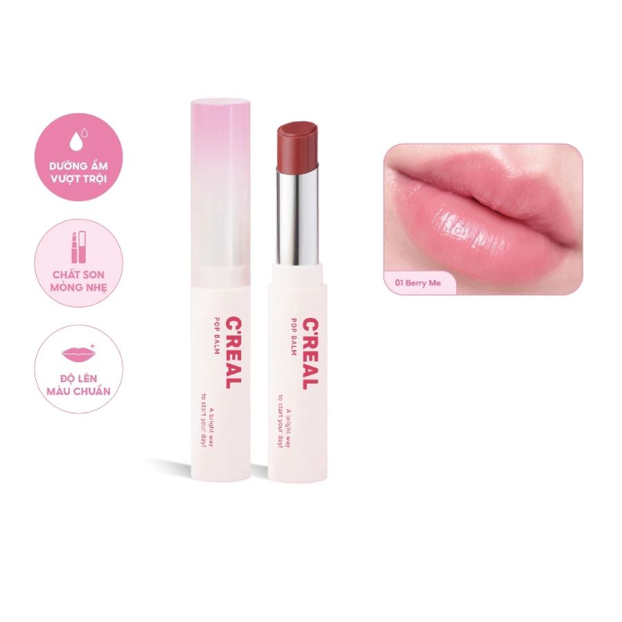 Son Dưỡng Dearmay Có Màu C'real Pop Balm 01 Berry Me