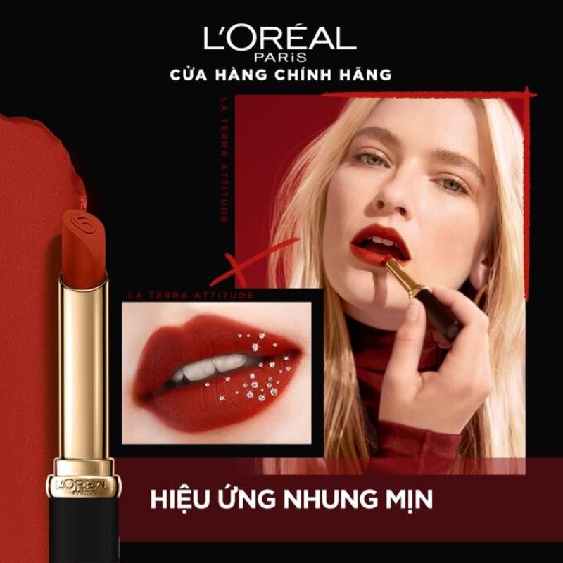 Son Thỏi L'Oréal Color Riche Mịn Lì Căng Mướt 129 I Lead